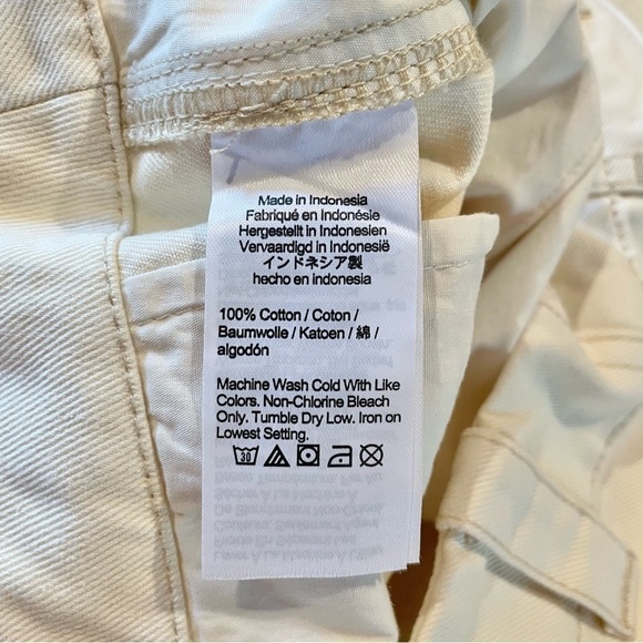 Madewell Relaxed Chino Pants in Antique Cream 0 High Rise NWT - Picture 9 of 13